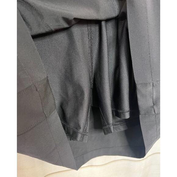 ATHLETA BLACK SLEEVELESS 1/4 ZIPPER WOMEN'S ATHLETIC DRESS POCKETS SIZE 8 - Picture 4 of 6